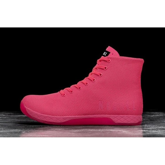 NOBULL Shoes - NOBULL No‎ Bull Women 8 High Top Sneaker Trainer Pink SuperFabric Training Shoes